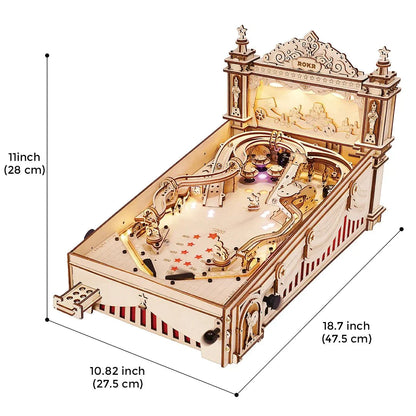 Pinball Machine 3D Wooden Puzzle Kit