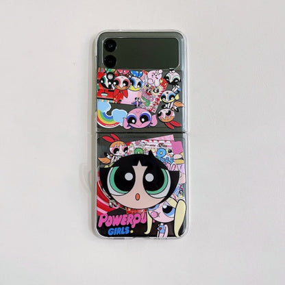 Cute Cartoon Bracket Case for Samsung Galaxy Z Flip 3