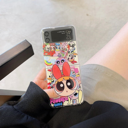 Cute Cartoon Bracket Case for Samsung Galaxy Z Flip 3