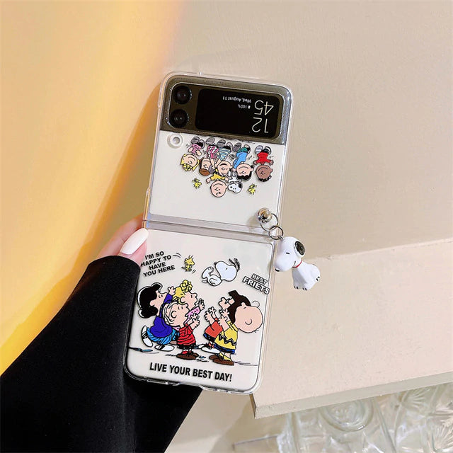 Cute Cartoon Doll Phone Case for Samsung Galaxy Z Flip 3