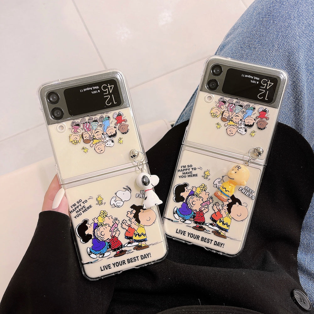 Cute Cartoon Doll Phone Case for Samsung Galaxy Z Flip 3