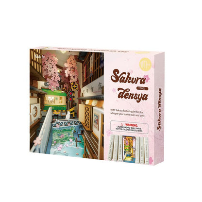 Sakura Densya 3D Wooden DIY Book Nook