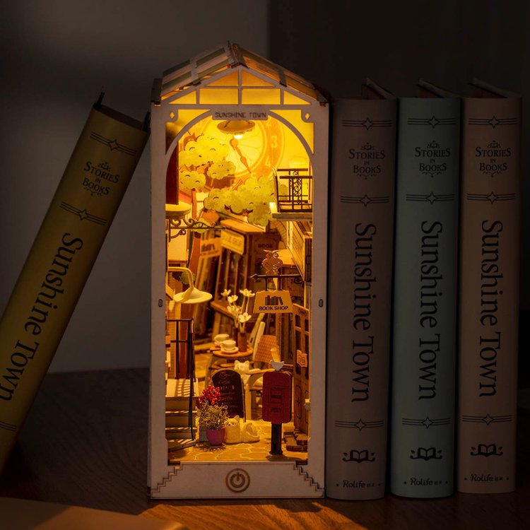 Sakura Densya 3D Wooden DIY Book Nook