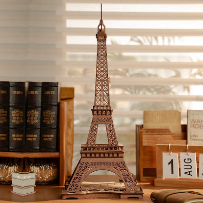 Starry Eiffel Tower 3D Wooden Puzzle