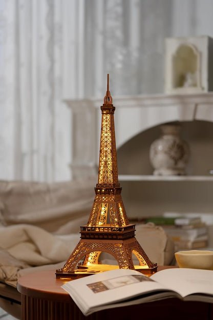 Starry Eiffel Tower 3D Wooden Puzzle