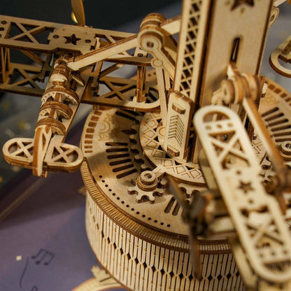 Starry Night Orrery Mechanical Music Box