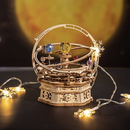 Starry Night Orrery Mechanical Music Box