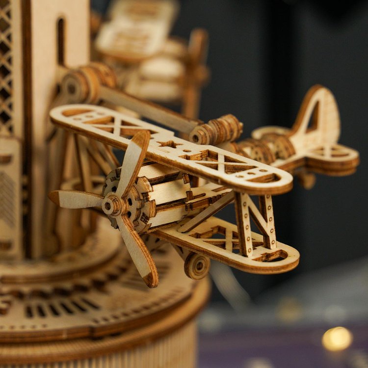 Starry Night Orrery Mechanical Music Box