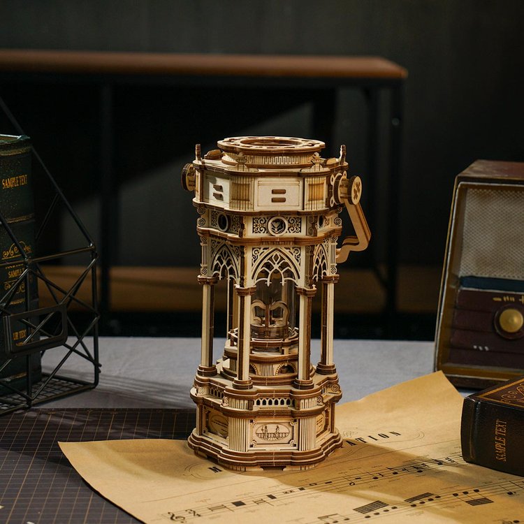 Starry Night Orrery Mechanical Music Box