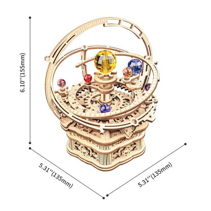 Starry Night Orrery Mechanical Music Box