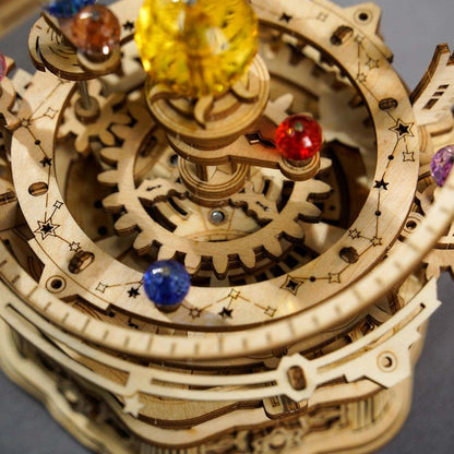 Starry Night Orrery Mechanical Music Box