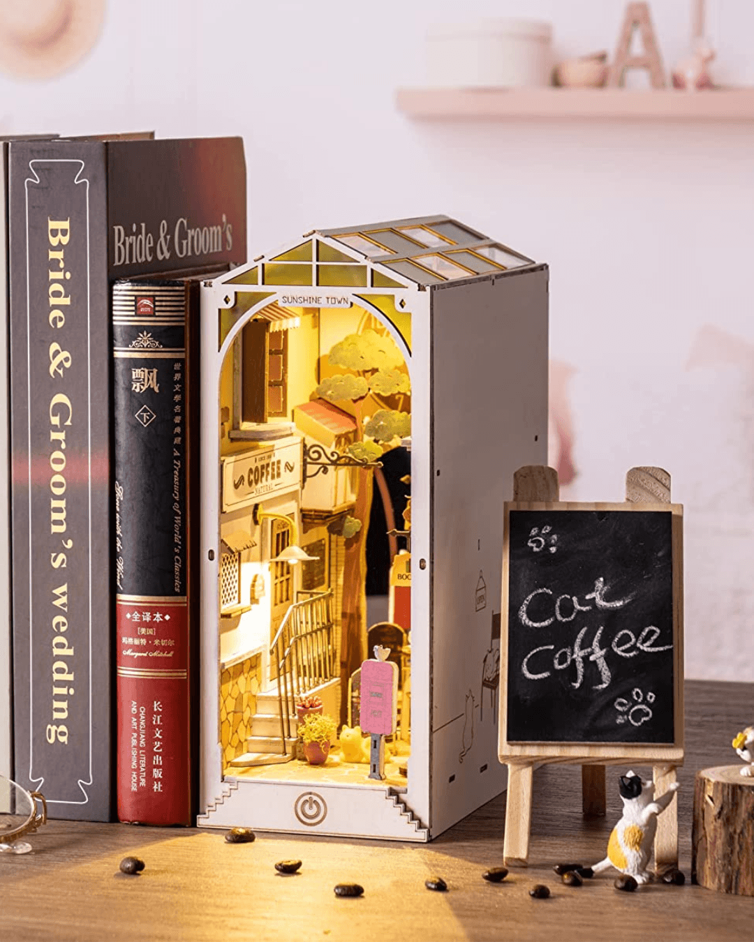 Sunshine Town 3D Wooden DIY Book Nook