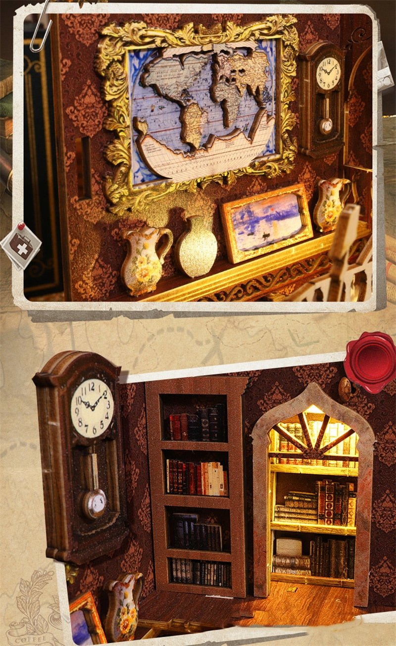 Vintage Eternal Library DIY Book Nook Kit