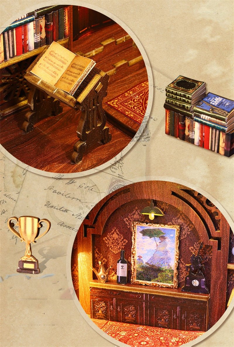 Vintage Eternal Library DIY Book Nook Kit